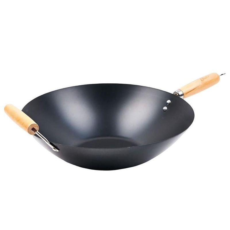 Wok De Acero De Carbono Y Mangos De Madera - Oster