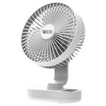 Ventilador Para Escritorio Recargable Blanco De 8 Plg - Rosthal