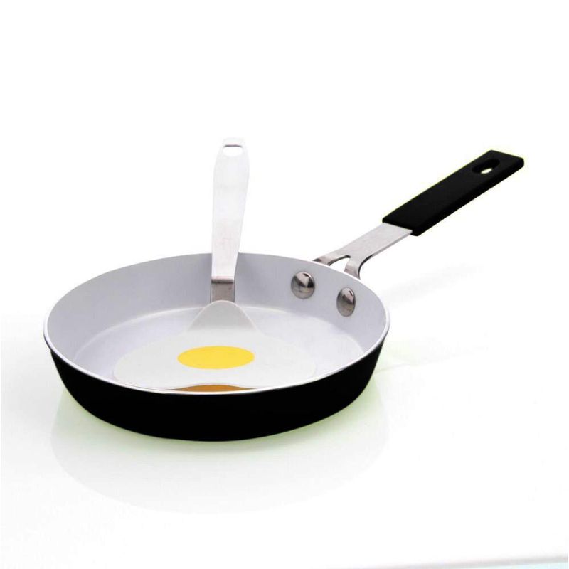 Sartén Antiadherente Negro Con Espátula - Nordika