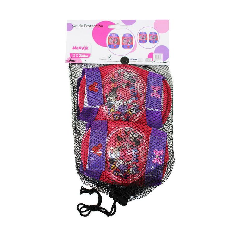 Set De Protección Para Niña Coderas Y Rodilleras Diseño Minnie - Kid Zamo