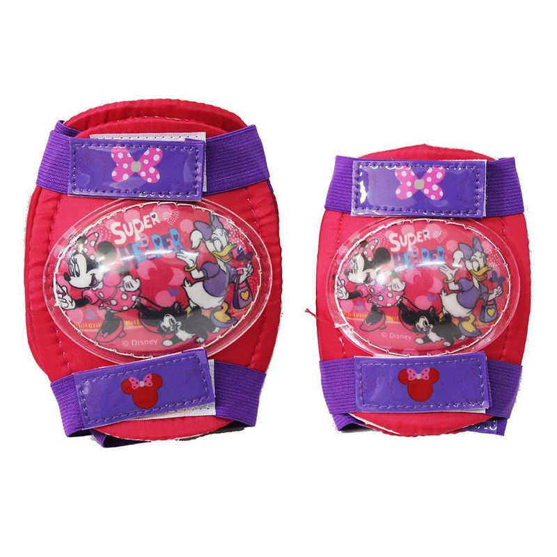 Set De Protección Para Niña Coderas Y Rodilleras Diseño Minnie - Kid Zamo