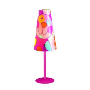 Lámpara de Mesa Infantil Gato Base Rosa 40W