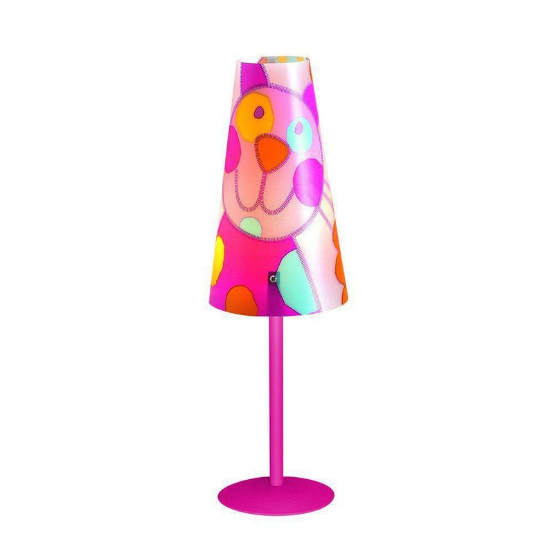 Lámpara De Mesa Infantil 'Gato' Base Rosa 1Bombillox40Wmax - Zlumini