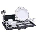 Escurridor Para Platos Negro Y Blanco 45.8X30.9X13.3 Cm - Viva