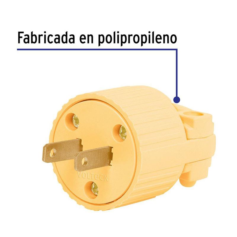 Espiga Tipo A de 125 V y 15 A 46204