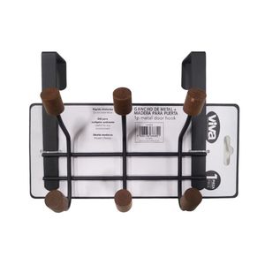 Gancho Metálico para Puerta con 3 Agarradores