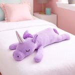 Almohada de Peluche Unicornio Lila