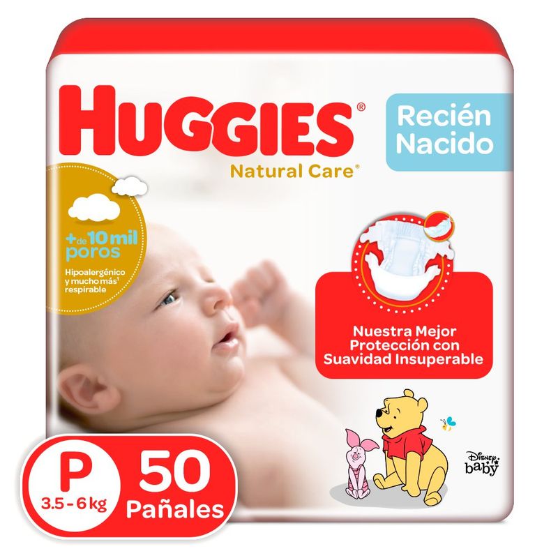 Pañales Natural Care Talla P - Huggies