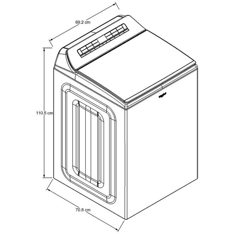 Lavadora De Carga Superior Con Agitador 28 Kg - Whirlpool