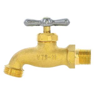 Chorro Tipo Globo 1/2 Plg de Latón Dorado