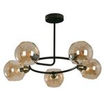 Lámpara Colgante Negra Y Bronce De 5 Luces 40 W - Z