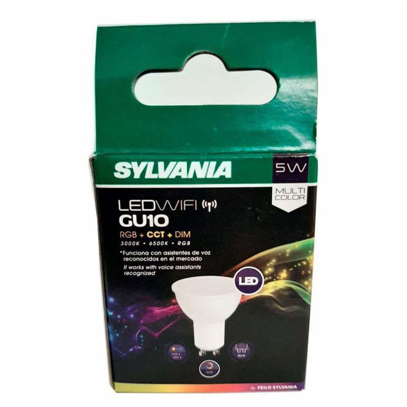 Bombilla LED Rgb Wifi GU10 5 W - Sylvania