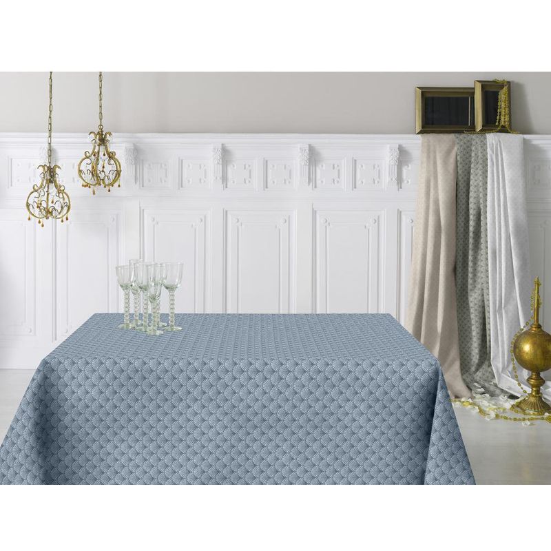 Mantel Amigoni Azul 177X240 Cm - Livim Natural Home