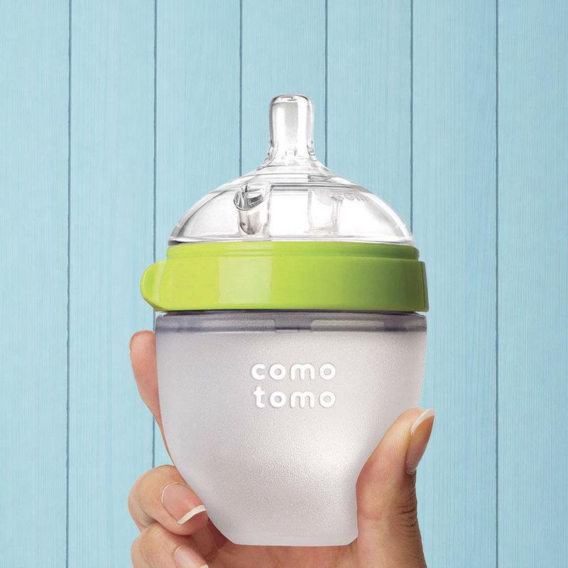 Biberón de Silicona Como Tomo Verde 150 Ml