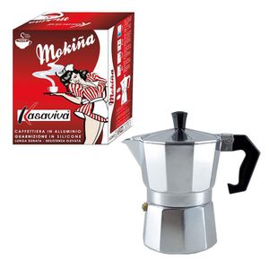 Cafetera Italiana de Aluminio  Mokina de 6 Tazas