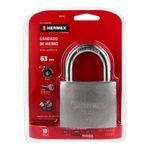 Candado Convencional Gancho De Latón 63 Mm - Hermex