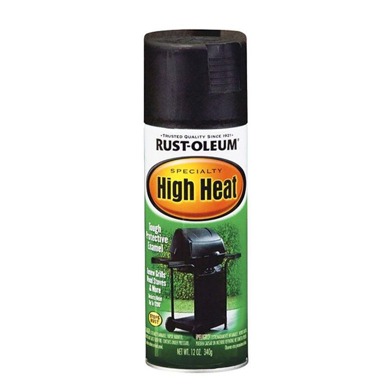 Pintura en Aerosol High Heat Negro para Alta Temperatura