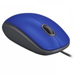 Mouse Con Cable Silent Azul M110 - Logitech