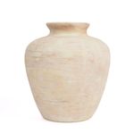 Florero Decorativo Color Beige De 19X19X21 Cm - Topis