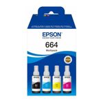 Set De Tintas Para Refill 4 Piezas 664 - Epson