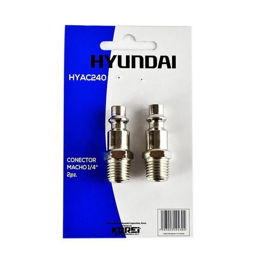 Coples y Conectores Macho Unión Rápida 1/2 Plg - Hyundai