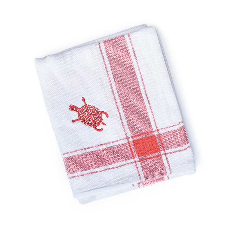 Limpiador Guarda Hot Coral Con Bordado Tortuga De 71 x 65 Cm