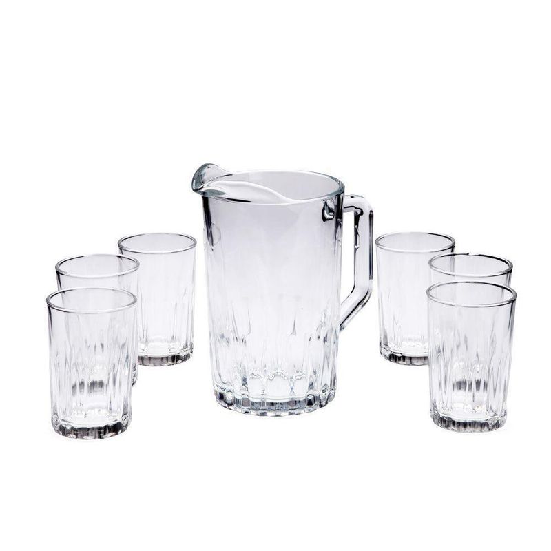 Set De Pichel Y Vasos Kristalino - Crisa