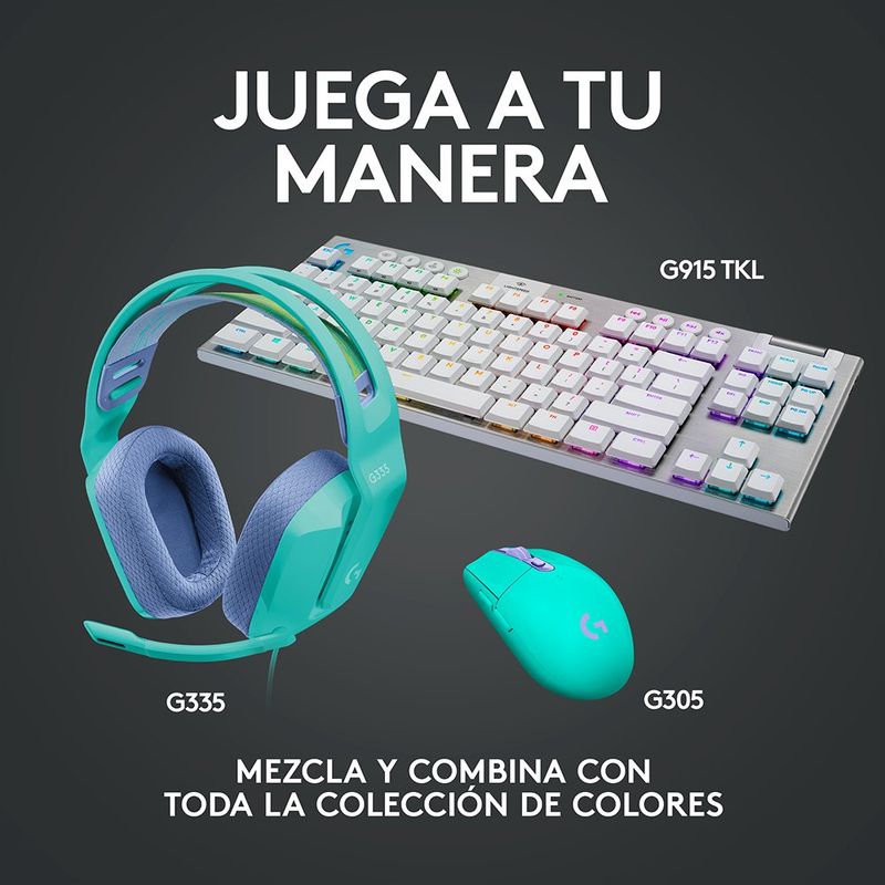 Audífonos Con Micrófono Para Juegos Menta G335 - Logitech