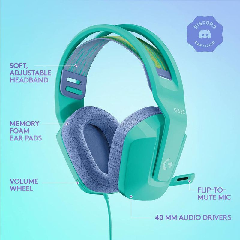 Audífonos Con Micrófono Para Juegos Menta G335 - Logitech