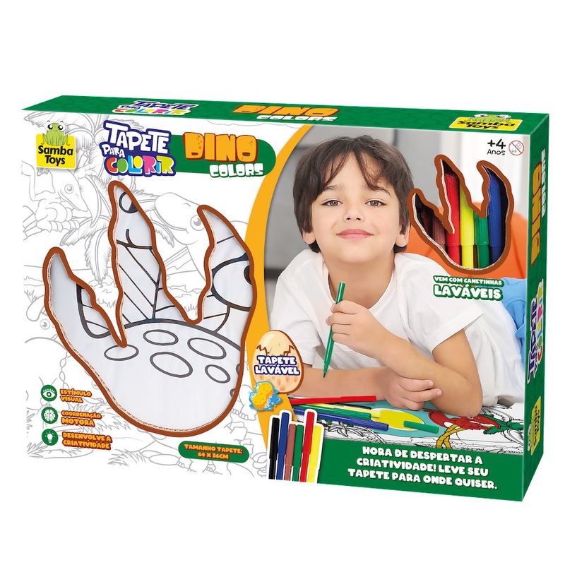 Tapete Para Pintar Dinosaurios - Samba