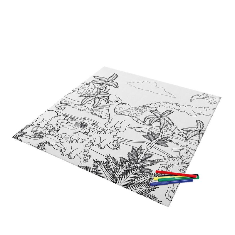 Tapete Para Pintar Dinosaurios - Samba