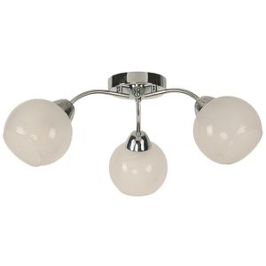 Lámpara De Techo Cromo 3 Luces Base E27 40 W - Z