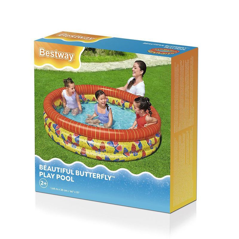 Piscina Inflable Estampado Mariposas 168x38 Cm - Bestway
