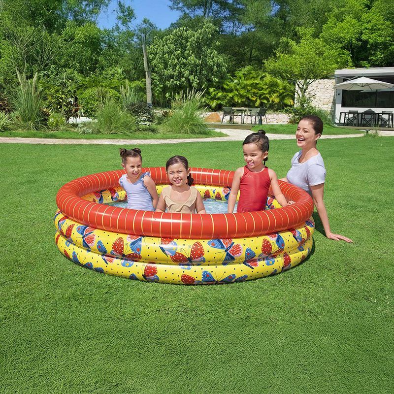 Piscina Inflable con Estampado de Mariposas