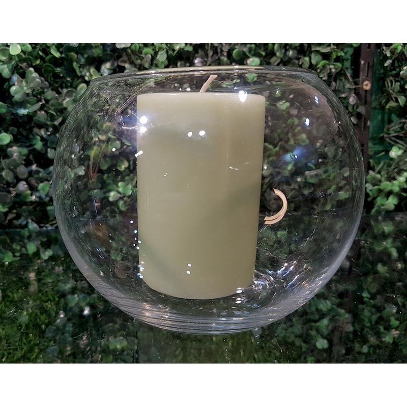 Vela Cilíndrica Verde Menta Aroma Cítrico De 6.35X10.16 Cm - Pilandros