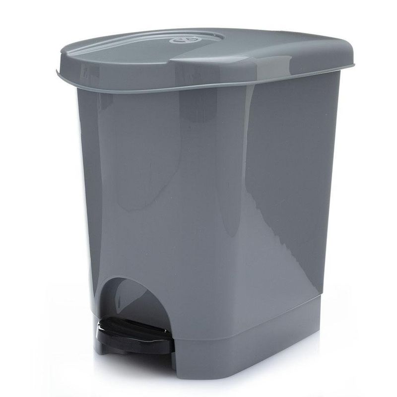 Basurero De Pedal Gris 10 L - Ucsan