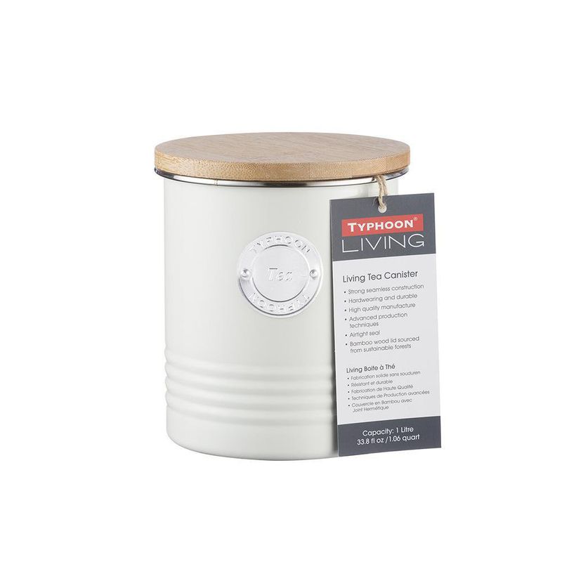 Frasco De Acero Inoxidable Blanco Para Té 1 Lt - Typhoon
