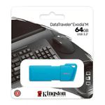 Memoria Usb Celeste de 64 Gb - Kingston