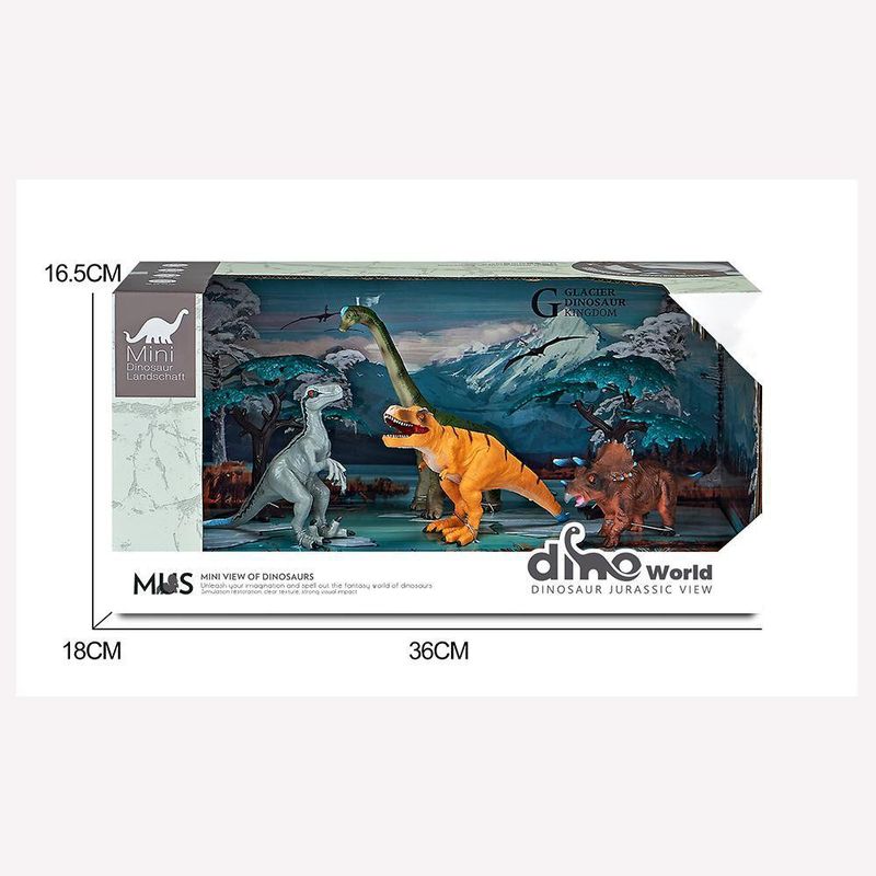 Glacier Dinosaur Kingdom Broncosaurio  6 Pzas - Koala Kids