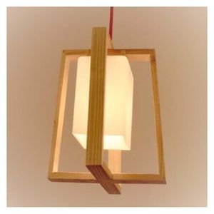 Lámpara Colgante Madera 1LX40WMAX - Arte Factos