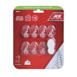 Ganchos Adhesivos 1.1 Lbs Transparentes 7 Pzas y 10 Tiras - Ace