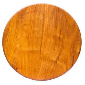 Plato Base de Madera Caoba