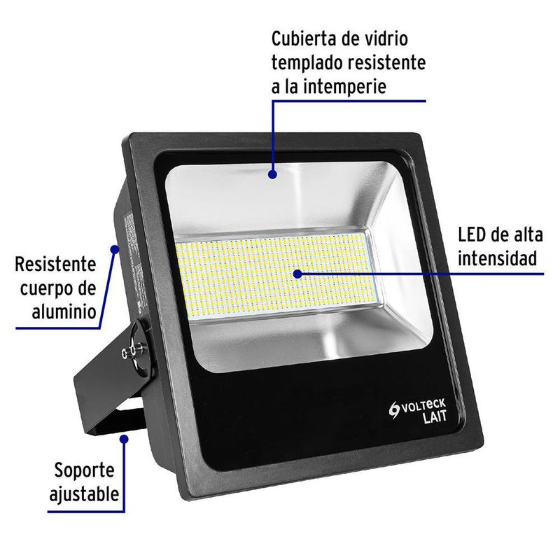 Reflector Delgado LED Luz De Día 200 W - Volteck
