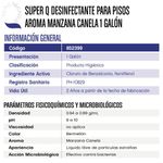 Desinfectante Navideño  Multiusos Manzana Canela 1 Gal - Super-Q
