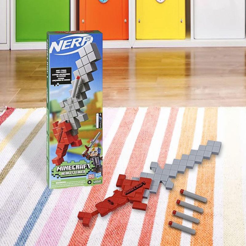 Espada Nerf Minecraft Lanza Dardos De Espuma - Nerf