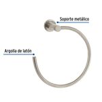 Toallero de Argolla Satinado Element - Foset