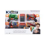 Set De Lanzadores X-Shot Skins 4 Pzas - Zuru