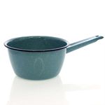 Cacerola de Peltre Honda de 14 Cm Color Azul Turquesa