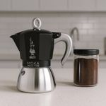 Cafetera Moka Induction Negra 6 Tazas