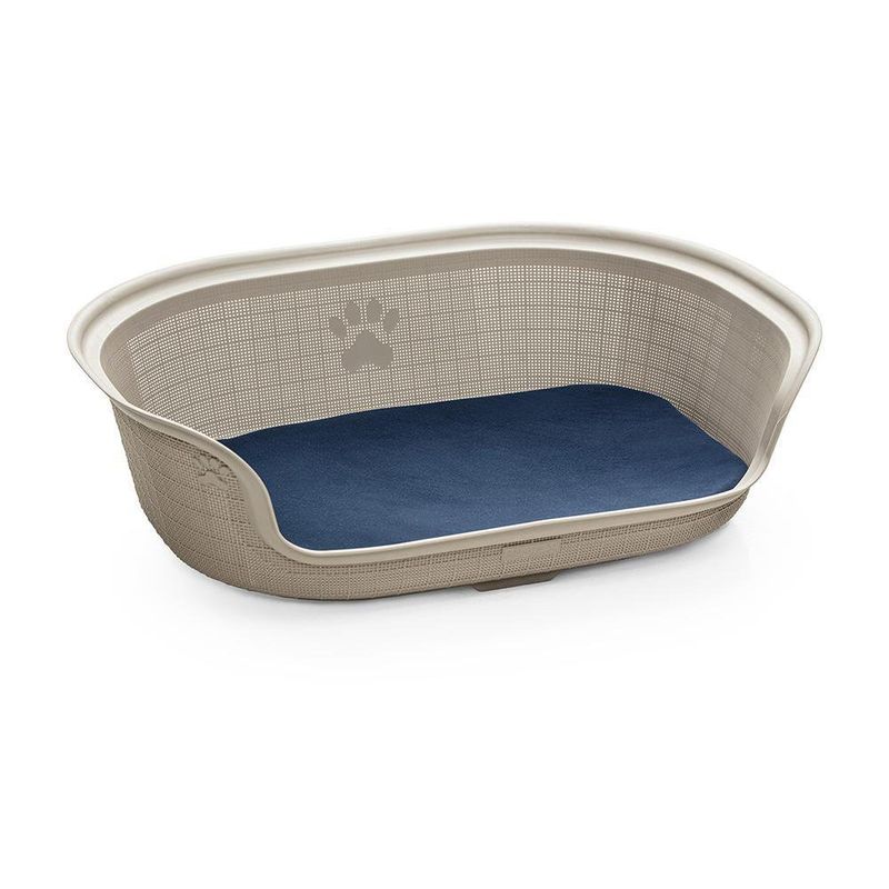 Cama Para Perro Con Colchón Taupé De 22 x 56 x 78 Cm - Rimax